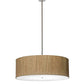 2nd Ave Lighting Cilindro 42" Textrene Pendant With Natural Aluminum Finish
