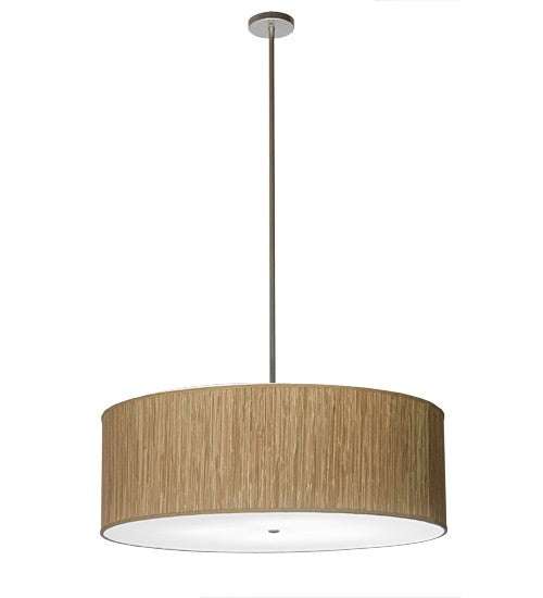 2nd Ave Lighting Cilindro 42" Textrene Pendant With Natural Aluminum Finish