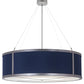 2nd Ave Lighting Cilindro 42" Textrene Pendant in Brushed Nickel Finish
