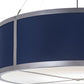 2nd Ave Lighting Cilindro 42" Textrene Pendant in Brushed Nickel Finish