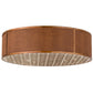 2nd Ave Lighting Cilindro 44" Gator Flushmount With Transparent Copper Finish