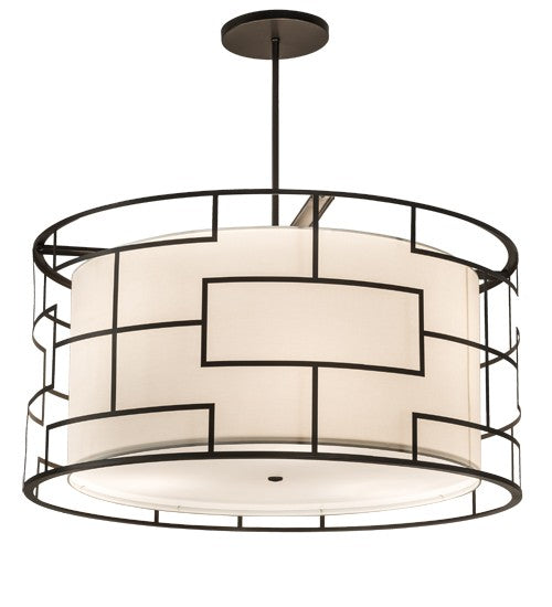2nd Ave Lighting Cilindro 48" Mosaic Pendant in Brass Finish