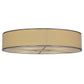 2nd Ave Lighting Cilindro 48" Natural Textrene Flushmount With Nickel Finish