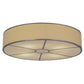 2nd Ave Lighting Cilindro 48" Natural Textrene Flushmount With Nickel Finish