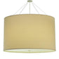 2nd Ave Lighting Cilindro 48" Natural Textrene Pendant in Nickel Power Coat Finish