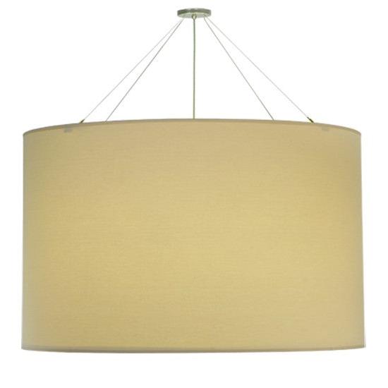 2nd Ave Lighting Cilindro 48" Natural Textrene Pendant in Nickel Power Coat Finish