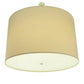 2nd Ave Lighting Cilindro 48" Natural Textrene Pendant in Nickel Power Coat Finish