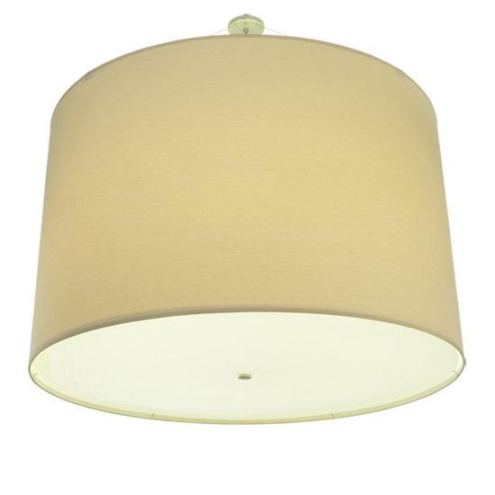 2nd Ave Lighting Cilindro 48" Natural Textrene Pendant in Nickel Power Coat Finish