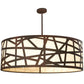 2nd Ave Lighting Cilindro 48" Rich Pendant With Julio Distressed Wrought Iron Finish