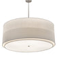 2nd Ave Lighting Cilindro 48" Textrene 2 Tier Pendant With Nickel Finish