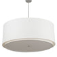 2nd Ave Lighting Cilindro 48" Textrene 2 Tier Pendant With Nickel Finish