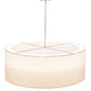 2nd Ave Lighting Cilindro 48" Textrene 2 Tier Pendant With Nickel Finish