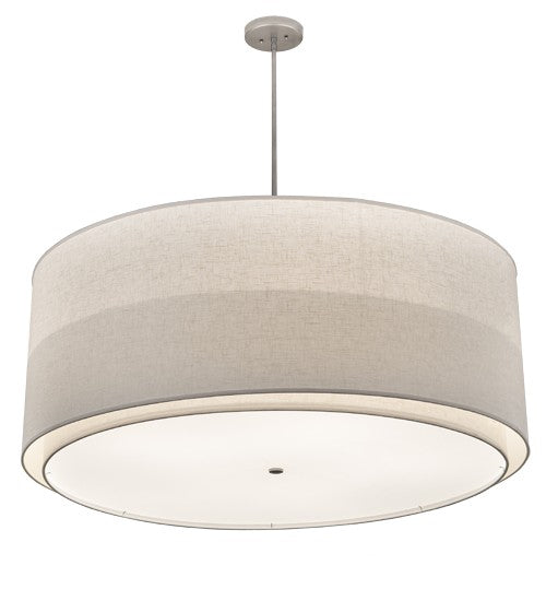 2nd Ave Lighting Cilindro 48" Textrene 2 Tier Pendant With Nickel Finish