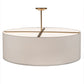 2nd Ave Lighting Cilindro 48" Textrene Pendant in Metallic Gold Finish