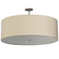 2nd Ave Lighting Cilindro 48" Textrene Pendant in Nickel Finish