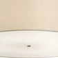 2nd Ave Lighting Cilindro 48" Textrene Pendant in Nickel Finish