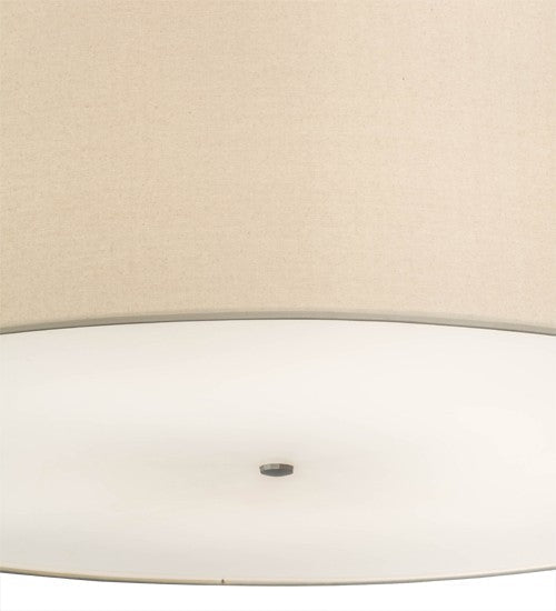 2nd Ave Lighting Cilindro 48" Textrene Pendant in Nickel Finish