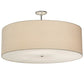 2nd Ave Lighting Cilindro 48" Textrene Pendant in Nickel Finish