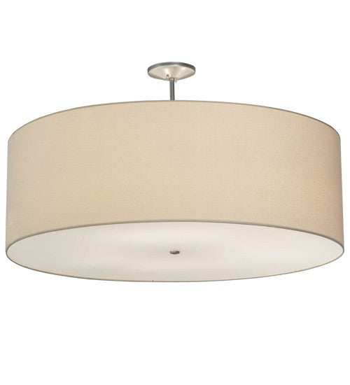 2nd Ave Lighting Cilindro 48" Textrene Pendant in Nickel Finish