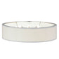 2nd Ave Lighting Cilindro 48" White Textrene Flushmount in Nickel Finish