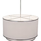 2nd Ave Lighting Cilindro 48" Wide 2 Tier Textrene Pendant With Nickel Powder Coat Finish