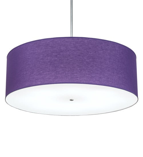 2nd Ave Lighting Cilindro 48" Wide Textrene Pendant With Sparkle Silver Finish