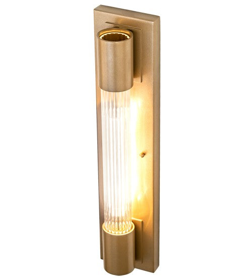 2nd Ave Lighting Cilindro 4.5" Pipette Wall Sconce in Metallic Champaign Finish