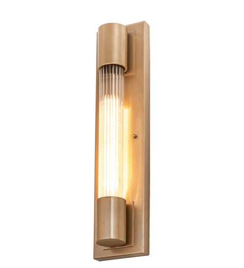 2nd Ave Lighting Cilindro 4.5" Pipette Wall Sconce in Metallic Champaign Finish