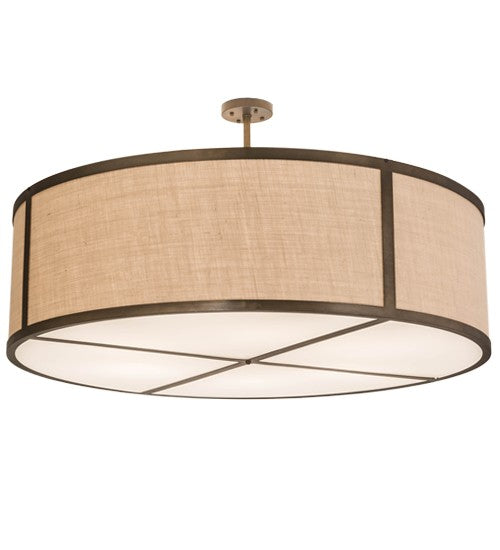 2nd Ave Lighting Cilindro 54" Textrene Pendant in Antique Copper Finish
