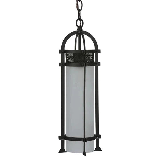 2nd Ave Lighting Cilindro 6" White Faux Alabaster Shade Mahogany Bronze Mini Pendant Light