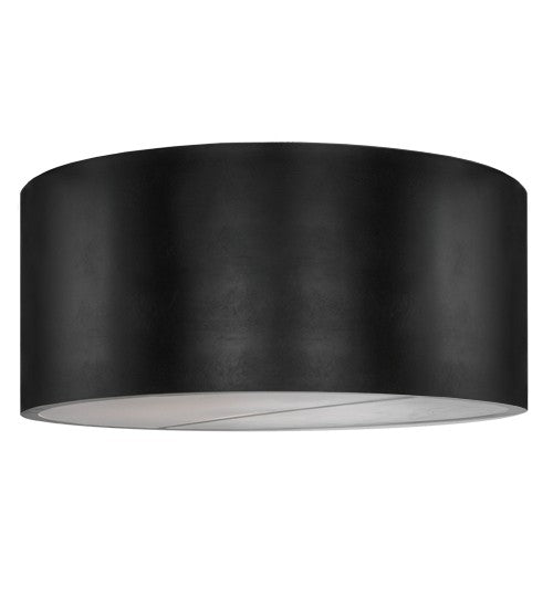 2nd Ave Lighting Cilindro 60" Vinyl Flushmount in Textured Black Finish