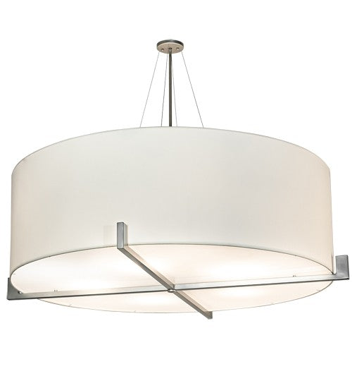 2nd Ave Lighting Cilindro 60" Wide Structure Pendant in Brushed Nickel