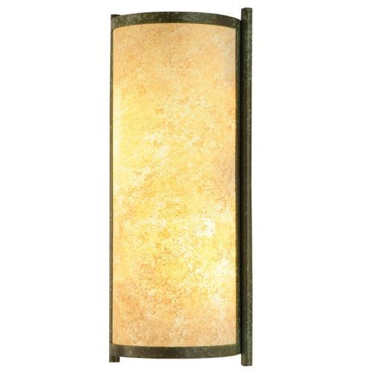 2nd Ave Lighting Cilindro 7" Palomino Wall Sconce in Weathered Brass Finish