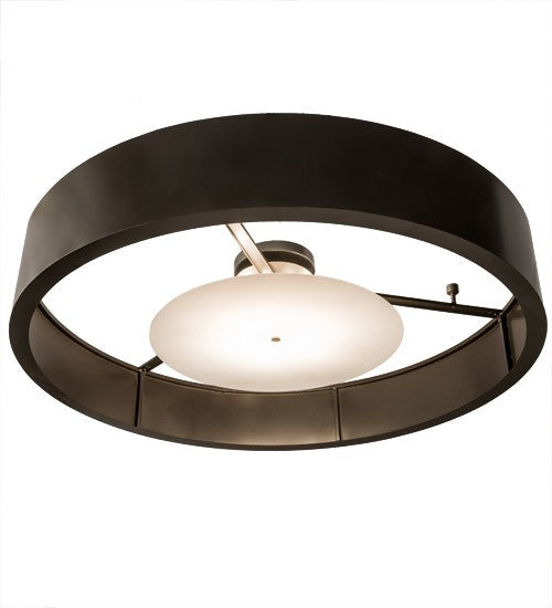 2nd Ave Lighting Cilindro 72" Chic Flushmount in Timeless Bronze and Nickel Finish