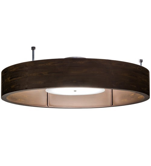2nd Ave Lighting Cilindro 72" Hickory Pendant in Mahogany Wood Grain Finish