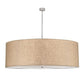 2nd Ave Lighting Cilindro 72" Textrene Pendant With Nickel Finish