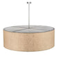 2nd Ave Lighting Cilindro 72" Textrene Pendant With Nickel Finish