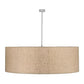 2nd Ave Lighting Cilindro 72" Textrene Pendant With Nickel Finish