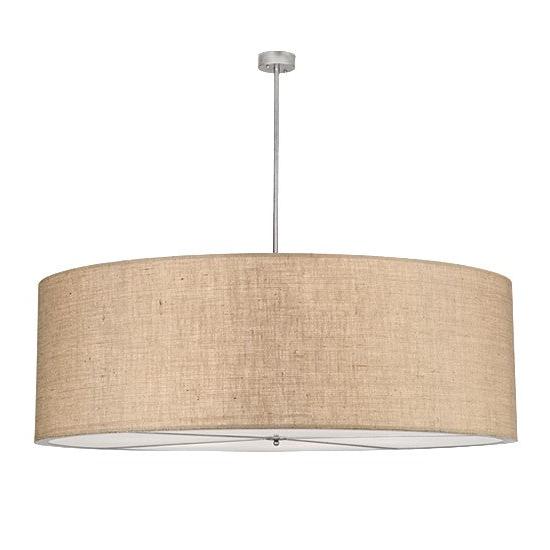 2nd Ave Lighting Cilindro 72" Textrene Pendant With Nickel Finish