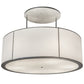 2nd Ave Lighting Cilindro 72" Textrene Pendant in Nickel Finish