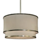 2nd Ave Lighting Cilindro 72" Two Tier Pendant in Nickel Finish