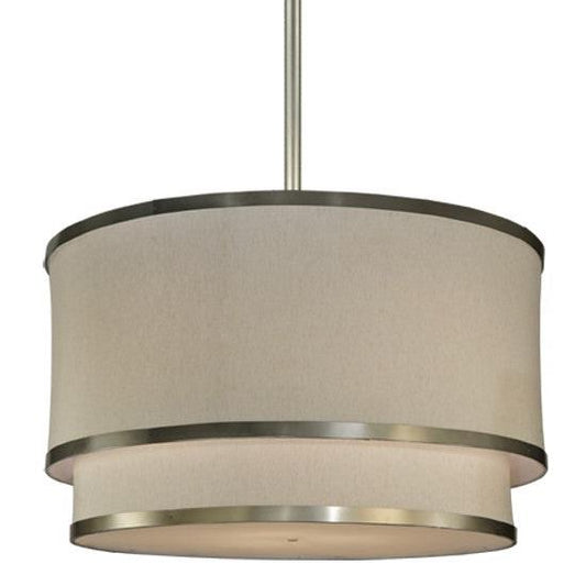 2nd Ave Lighting Cilindro 72" Two Tier Pendant in Nickel Finish