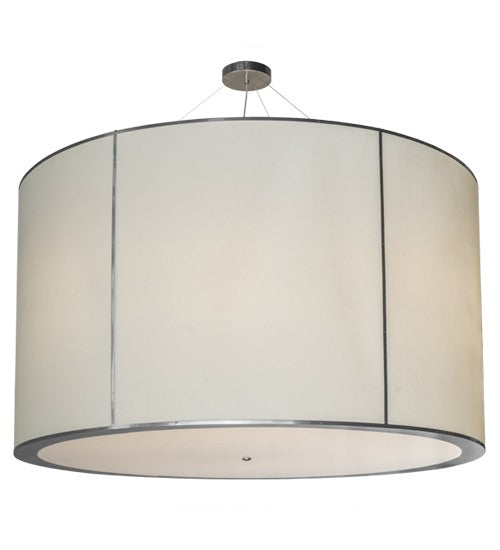 2nd Ave Lighting Cilindro 72" Wide Textrene Pendant in Extreme Chrome Finish