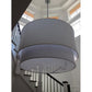 2nd Ave Lighting Cilindro 72" Wide Two Tier Pendant in Nickel Powder Coat Finish