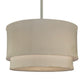 2nd Ave Lighting Cilindro 72" Wide Two Tier Pendant in Nickel Powder Coat Finish