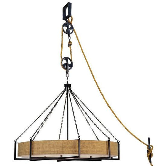 2nd Ave Lighting Cilindro 78" Bartlett Inverted Pendant in Natural Steel Finish