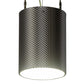 2nd Ave Lighting Cilindro 7.5" Metal-Tex Pendant in Brushed Stainless Steel Finish