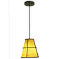 2nd Ave Lighting Cilindro 8" Palomino Mini Pendant in Weathered Brass Finish