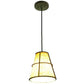 2nd Ave Lighting Cilindro 8" Palomino Mini Pendant in Weathered Brass Finish