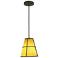 2nd Ave Lighting Cilindro 8" Palomino Mini Pendant in Weathered Brass Finish